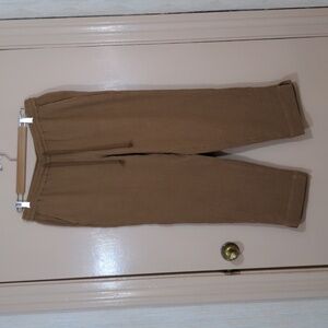J Jill cotton gauze relaxed pants, Size M, dark tan, NWOT